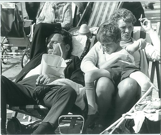 Blackpool, mid 1970s; Côte d'Azur, late 1970s. Courtesy © Shirley Baker Estate