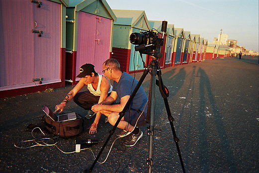 Documentation of the making of Assisted Self-Portrait of Ben Evans from Assembly by Anthony Luvera